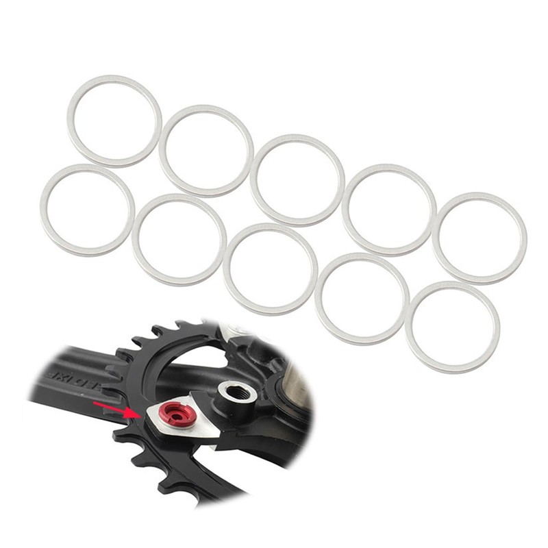 Batum Pack Of 10 Bicycle Chainring Bolts Spacers Washer Aluminium