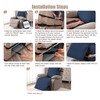 Genina Waterproof Recliner Armrest Covers - Non - Slip, Washable