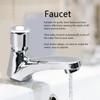 Basin Sink Faucet Push Button Design Water Saving Rugged Reliable