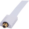 DUR-line FD Slim White Wafer-Thin Door/Window Feed-Through for SAT Cable