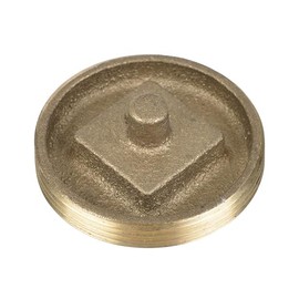 Oatey 42741 2 in. Brass Cleanout Plug with Recessed Head