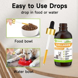 Collagen for Dogs - Liquid Collagen for Dogs - Dog Collagen - Skin and Coat Supplement for Dogs - Dog Liquid Collagen - Collagen for Cats with Vitamin and Biotin, Supplementary Nutrition (100ml)