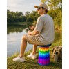 Adjustable Telescoping Folding Stool for Camping – Lightweight Portable Seat