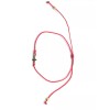 trendy Red String Bracelet Cross Golden Religious Adjustable Knot 6-10in