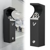 RDUIGT Steel Wall Mounted Trash Disposal Outdoor, Commercial Trash Can