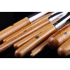 IB Luxury Bamboo Wooden Make Up Brush Set for Eyes