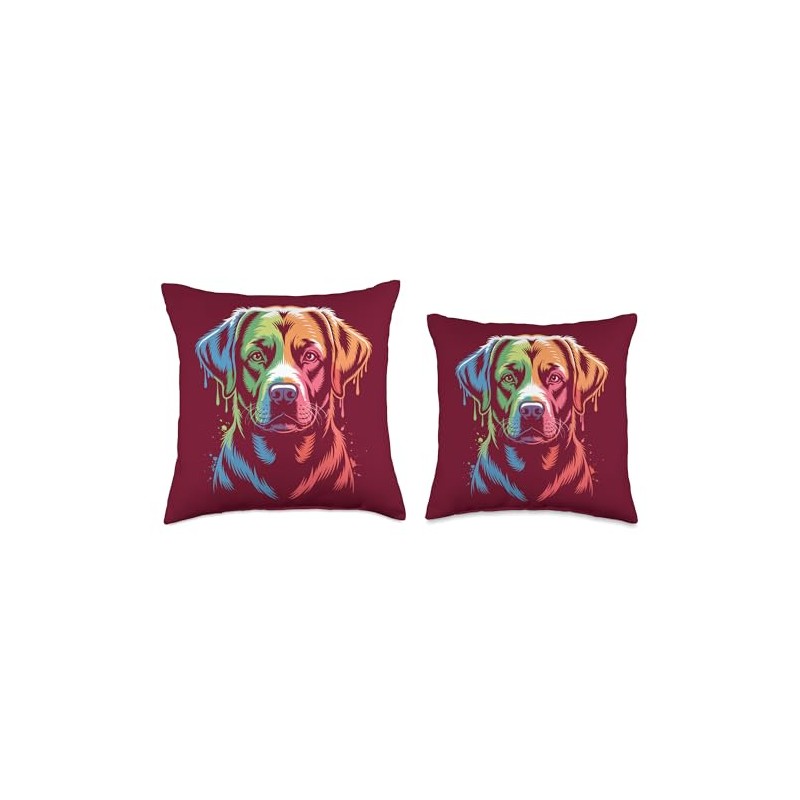 Labrador Retriever Artwork Labrador Throw Pillow