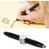 Black Spinning Pen, Writing Tool Practical Metal Fidget Pen Reflector