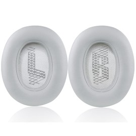 Replacement Ear Pads for JBL E65 (E65BT E65BTNC)/Live 650 (650NC 650BTNC)/Live 660 (660NC 660BTNC)/Duet NC Over-Ear Headphones, Earpads Cushions with Softer Leather (Grey)