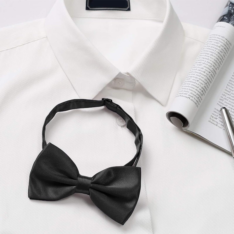 1 pcs Pre-tied Solid Adjustable Bowtie Classic Tuxedo Wedding Bow