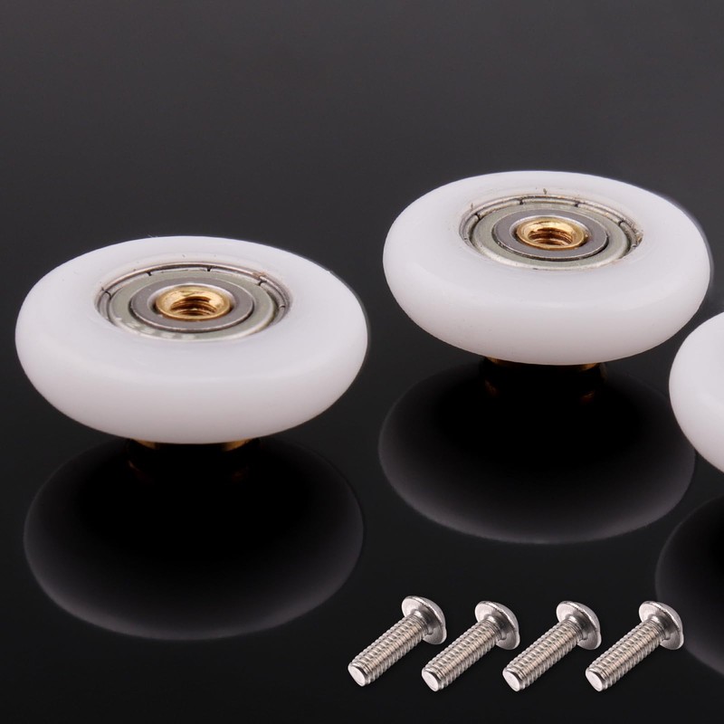 Atoplee 4 pcs Shower Door Rollers Runners Wheels - Replacement
