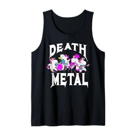 Death Metal Unicorns Cool Rocker Music Band Fans Tank Top