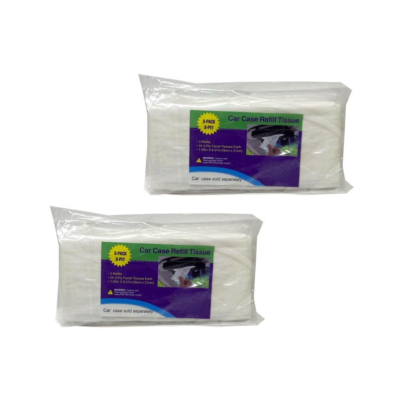 Car Case Visor Facial Tissues Refill 3 Ply Tissue Wipes