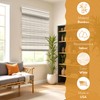 Radiance Cordless Distressed White Brooklyn Flatstick Bamboo Roman Shade -