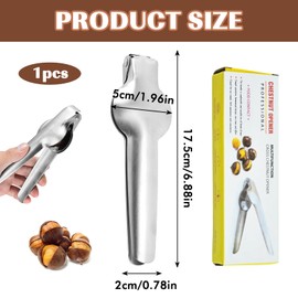 LXYYDS Chestnut Clip, Chestnut Cutter, Chestnut Opener Cutter, Chestnut Tongs, Stainless Steel Metal Chestnut Cutter, Can Be Used for Various Occasions such as Kitchen, Party