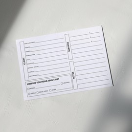 Client Profile Cards for Business for Hair Stylist Salon Record Information Intake Sheets Service Log (7 x 5” 100 pk) Hairdresser Cosmetologist