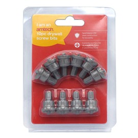Amtech F0720 Drywall Screwdriver Bits, 10pc Hex Shank, Phillips 2, 65mm