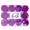 Beauticom 20G/20ML Clear Round Sample Container Jars with Purple Lids