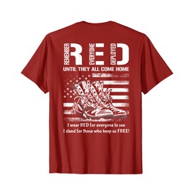Vintage Red Friday Until They Come Home USA American Flag T-Shirt