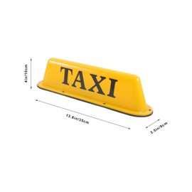 Angoily Vehicle Taxi Lamp Taxi Sign Lamp Taxi Led Lamp Taxi Top Lamp Taxi Lamp for Cars Shell Sucker Light