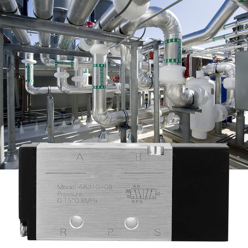 PT1/4in Pneumatic Air Valve，2 Position 5 Way Air Pneumatic Control
