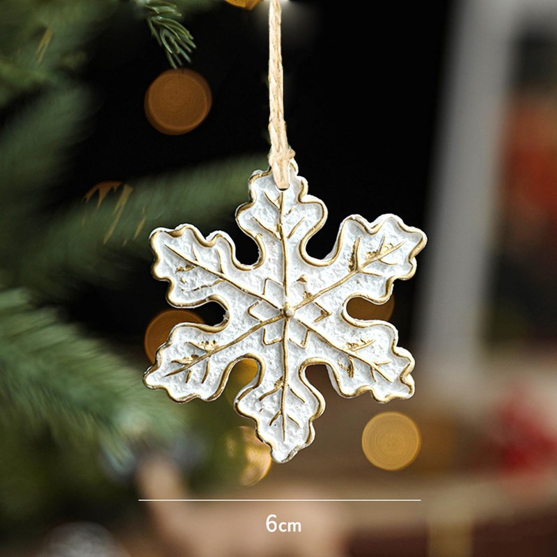 Christmas Tree Decorations, Resin Snowflake Snowman Sock Sled Christmas Tree
