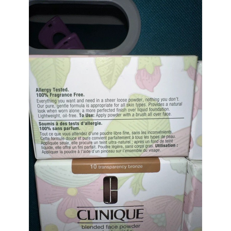 Clinique Blended Face Powder 10 Transparency Bronze .88oz/25g NEW IN