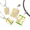 Emma Jane Austen Clay Mini Book Bead Pendant Necklace Chain