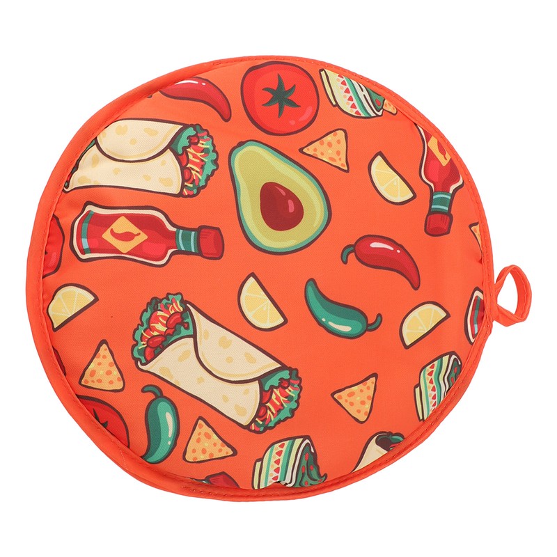 Tortilla Warmer Pouch 11.8 Inch Insulated Microwaveable Fabric Tortilla Keeper