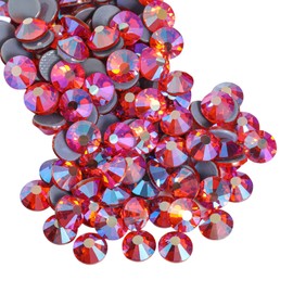 Beadsland Hotfix - 1440 diamantes de imitación de cristal con parte trasera plana para manualidades, ropa, decoraciones de bricolaje, jacinto AB, SS20
