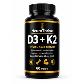 Vitamin D3 4000 IU + K2 MK7 100µg, 60 Vegetarian Tablets