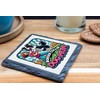 Border Collie Dog Mum Slate Coaster with Cute Cartoon Design,