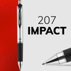 207 Impact Roller Ball Retractable Gel Pen, Bold Black Ink