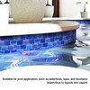 LSDECO 5 Sheets Glass Tile Mosaic Tiles Pool Tile Backsplash