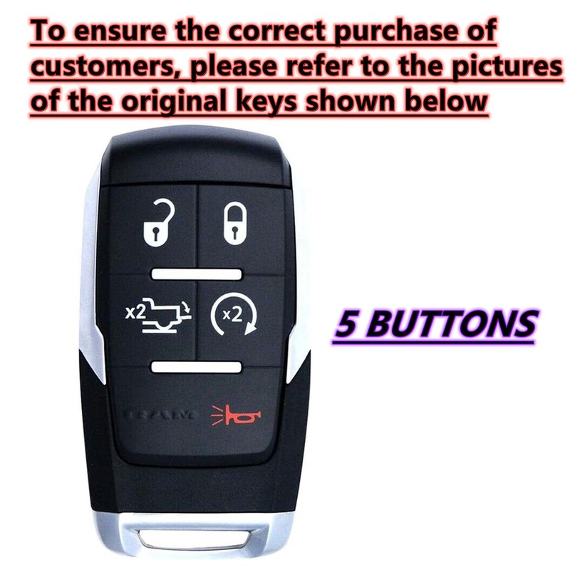 EJOAOJE Key Protective Shell for RAM Key Fob Cover with
