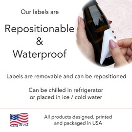 It’s a Girl Mini Champagne Bottle Labels ● SET of 12 ● She’s Ready To POP Baby Shower Favor Label, About to POP Thank You Favors, Pink Baby Shower Gender Reveal Stickers Waterproof (Blossoms)