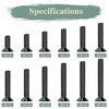 GOHODOMINO M6×16mm Flat Head Socket Cap Screws, Nuts, Flat Washers,