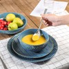 Sureasy Dinnerware Sets 12 Pieces, Ceramic Plates and Bowls Sets,