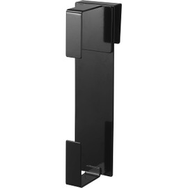 Yamazaki 5697 Sink Door Kitchen Paper Holder, Black, Approx. W 3.0 x D 3.9 x H 11.8 inches (7.5 x 10 x 30 cm), Tower Tower, Compatible with Roll Paper of Various Sizes, Kitchen Paper, Kitchen Cloth,