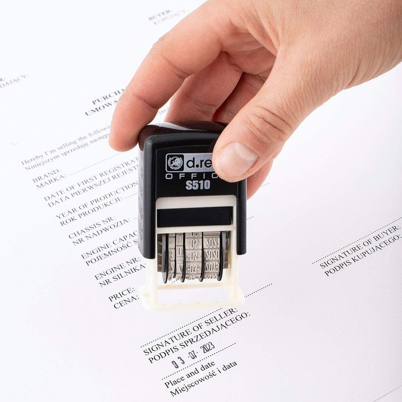 D.RECT S510 Date Stamp for Office, Teacher and Invoice -