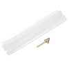MECCANIXITY 20 Pcs White Plastic Welding Rods 5mm x 250mm