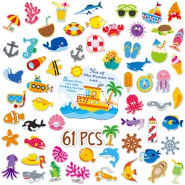 61PCS Large Door Magnets, Today's Forecast Cruising with a Chance of Drinking, Magnetic Waterproof Navigation Boat Anchor Ship Car Decors for Refrigerator, Carnival Cruise Party