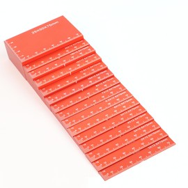15pcs Metric Setup Blocks-Aluminum Precision Height Gauge Set for Router and Table Saw Woodworking Set Up Accessories,Orange