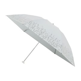Moonbat [Fuwakuru] Parasol Folding Umbrella, Women's, Commuting, Rain or Shine, First-class Light Blocking, Heat Blocking, UV Shiny Garden 22-447-12115-02 Gray
