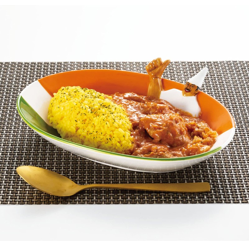 Sunart SAN3589 Funny Dinnerware Plate, Uncle India, Curry Plate, Approx.