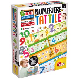 Liscianigiochi 72453 Montessori Tactile Numbers, Multi-Coloured