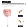 MECCANIXITY 6 Pcs Groom boutonnieres Rose boutonnieres Pins for Men