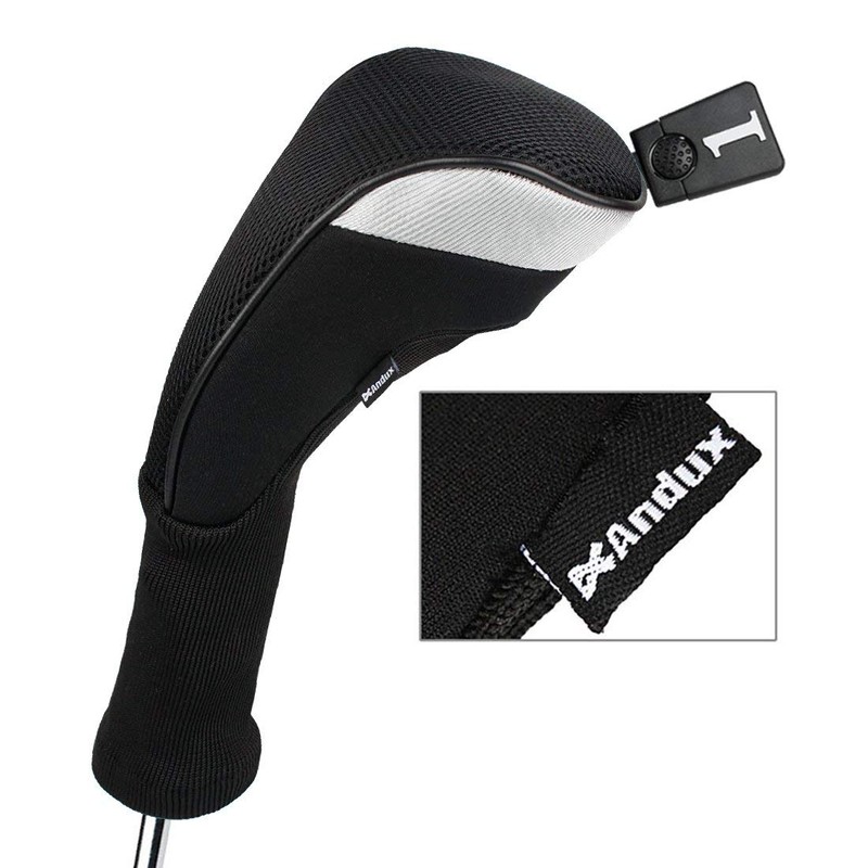 Andux Golf Wood Driver Headcover Long Neck Set of 5