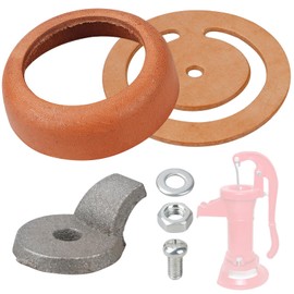 Pitcher Pump Repair Kit for Simmons 1160/PM500 & Hand Pumps – Includes -3 1/2 inch Lower Valve Leather, Cup Leathers, Check Valve Weight,for Spout Hand Press Pumps ﻿