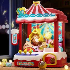 Skirfy Claws Machines for Kids & Adults with 30 Mini Prizes & Adjustable Sounds, Rechargable Dispenser Toys Vending Machines - Perfect Christmas & Birthday Big Experience Gifts for Kids, Ages 6+